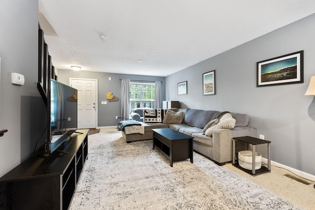 5290 Berthold Pass Dr, Dublin, OH 43016 - living area featuring baseboards and light colored carpet