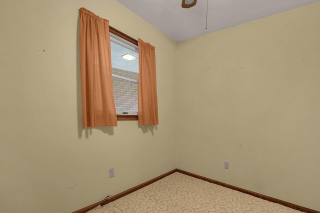 363 Carroll Eastern Rd NW, Baltimore, OH 43105 - carpeted spare room featuring a ceiling fan and baseboards