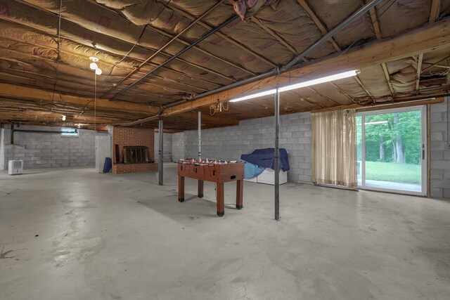 363 Carroll Eastern Rd NW, Baltimore, OH 43105 - below grade area with concrete block wall