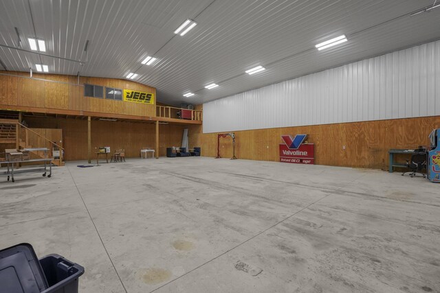 363 Carroll Eastern Rd NW, Baltimore, OH 43105 - garage with wood walls