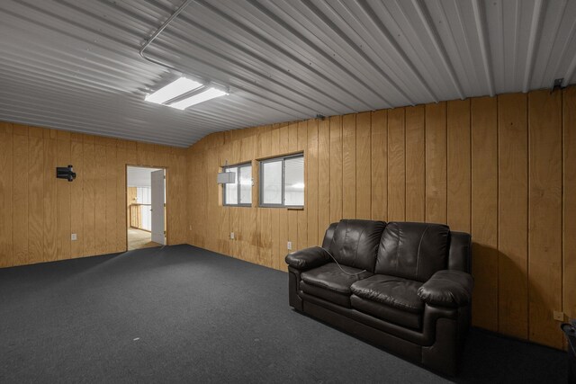 363 Carroll Eastern Rd NW, Baltimore, OH 43105 - unfurnished room with wood walls and carpet flooring