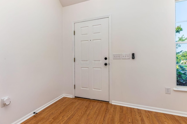 6641 Steen St, Canal Winchester, OH 43110 - doorway to outside with baseboards and light wood-style floors