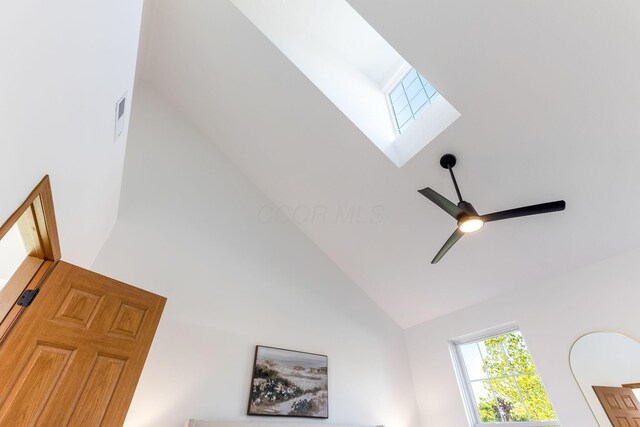 6641 Steen St, Canal Winchester, OH 43110 - detailed view of a skylight and ceiling fan