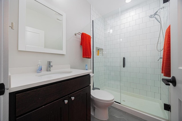 199 E 5th Ave, Columbus, OH 43201 - full bathroom with vanity, toilet, and a stall shower