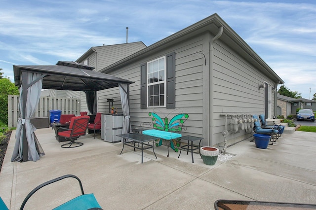 4057 Blendon Point Dr Unit 60A, Columbus, OH 43230 - view of patio / terrace with a gazebo