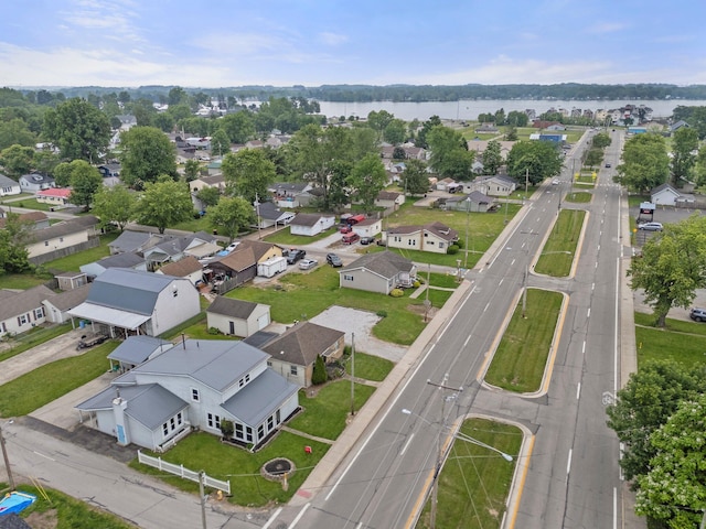 11007 Hebron Rd, Buckeye Lake, OH 43008 - aerial perspective of suburban area featuring a large body of water