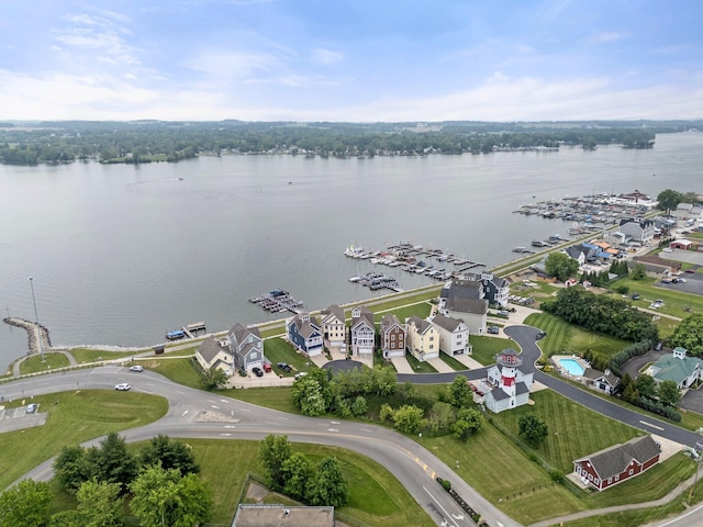 11007 Hebron Rd, Buckeye Lake, OH 43008 - bird's eye view of a nearby body of water and a marina