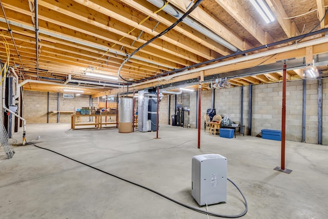 3753 Homer Rd NW, Utica, OH 43080 - unfinished basement featuring water heater and heating unit