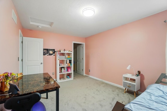 218 Christian St, Delaware, OH 43015 - carpeted bedroom with attic access and baseboards