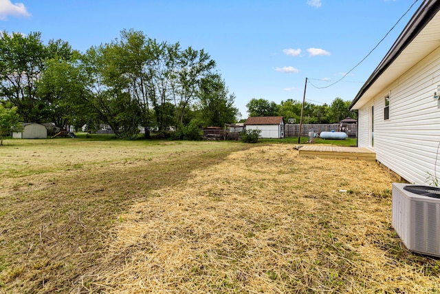 70 5th Ave SW, Etna, OH 43062 - view of yard with cooling unit and a wooden deck