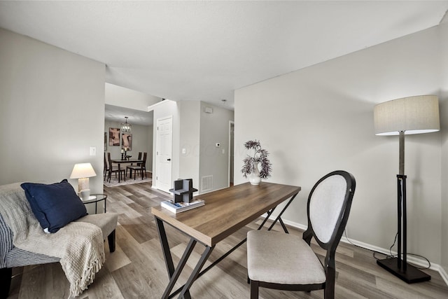 1779 Westwood Dr, Lewis Center, OH 43035 - office area with wood finished floors and baseboards