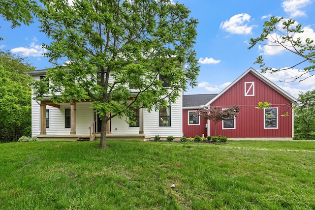 3000 State Route 257, Radnor, OH 43066 - view of front facade featuring a front lawn and covered porch