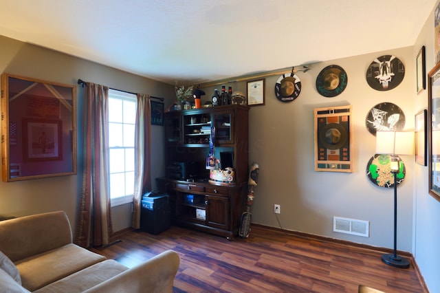 1690 Autumn Dr, Lancaster, OH 43130 - office with dark wood-style floors and baseboards