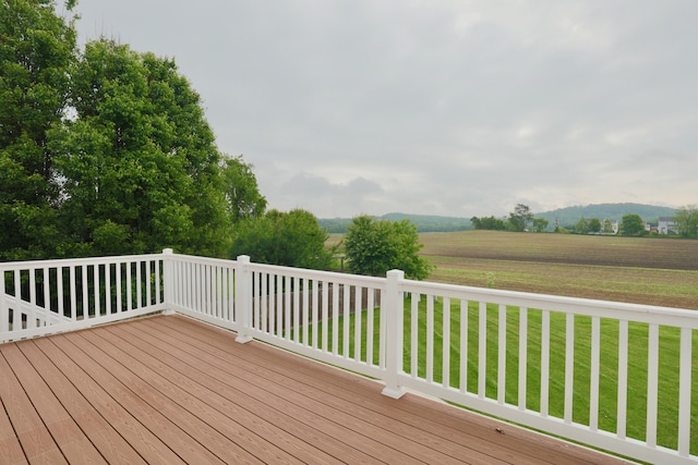 1690 Autumn Dr, Lancaster, OH 43130 - deck with a yard and a view of rural / pastoral area