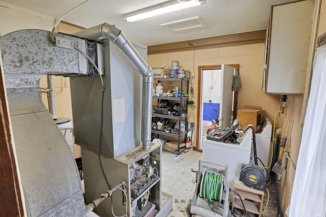 4209 Avery Rd, Hilliard, OH 43026 - basement with concrete block wall