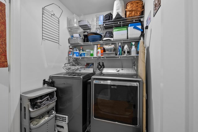 233 S Ohio Ave Unit 11, Columbus, OH 43205 - washroom featuring separate washer and dryer