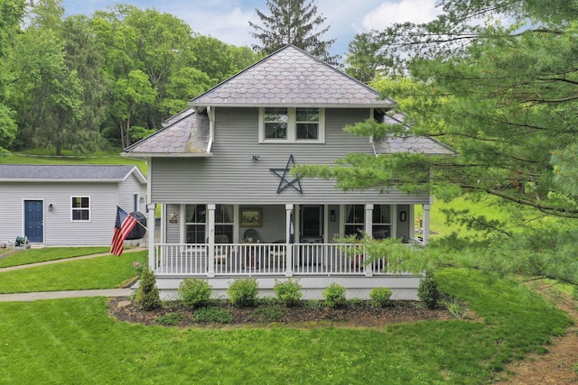 1350 Lancaster Kirkersville Rd NW, Lancaster, OH 43130 - view of front of property with covered porch and a front lawn