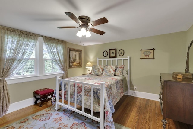 1350 Lancaster Kirkersville Rd NW, Lancaster, OH 43130 - bedroom with wood finished floors, baseboards, and a ceiling fan
