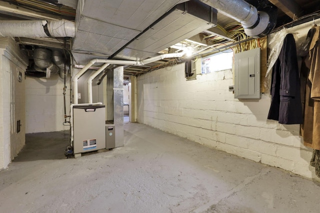 1350 Lancaster Kirkersville Rd NW, Lancaster, OH 43130 - unfinished below grade area featuring electric panel and heating unit