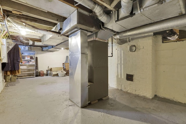 1350 Lancaster Kirkersville Rd NW, Lancaster, OH 43130 - unfinished basement featuring heating unit