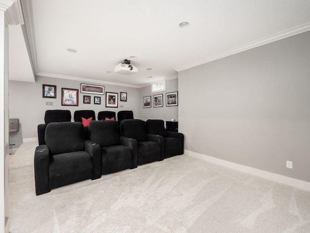 2462 Mccumber Ln, Lewis Center, OH 43035 - cinema with carpet floors, ornamental molding, and baseboards