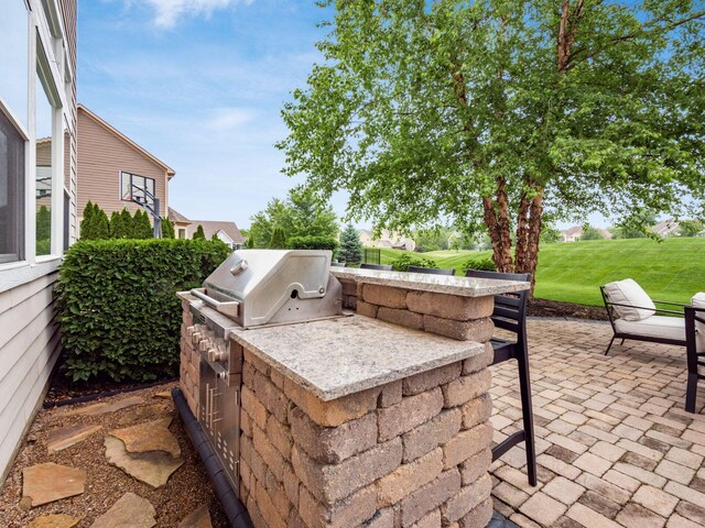 2462 Mccumber Ln, Lewis Center, OH 43035 - view of patio / terrace featuring exterior kitchen