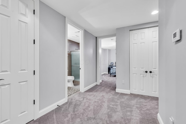9568 Craigens Ct, Galena, OH 43021 - corridor featuring carpet floors and baseboards
