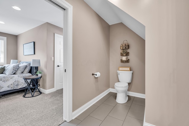 9568 Craigens Ct, Galena, OH 43021 - bathroom featuring toilet, baseboards, recessed lighting, and tile patterned flooring