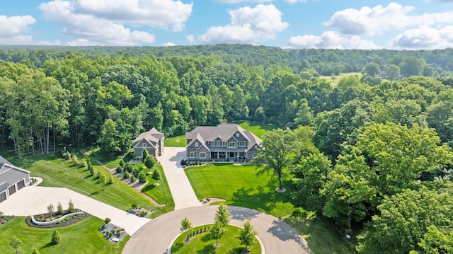 9568 Craigens Ct, Galena, OH 43021 - aerial view of property and surrounding area featuring a forest