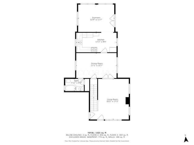 1936 Case Rd, Columbus, OH 43224 - floor plan / room layout