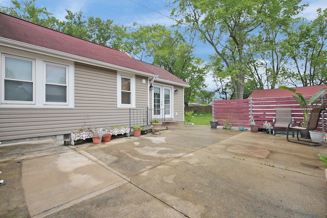 1936 Case Rd, Columbus, OH 43224 - view of patio / terrace featuring french doors