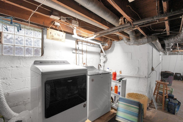 1936 Case Rd, Columbus, OH 43224 - basement with washing machine and dryer