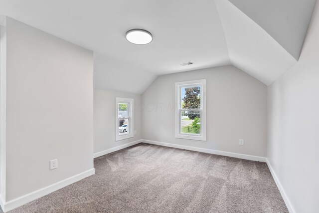 1805 Meriline Ave, Obetz, OH 43207 - bonus room featuring carpet, lofted ceiling, and baseboards