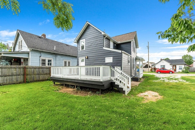 1805 Meriline Ave, Obetz, OH 43207 - rear view of property with a deck and roof with shingles