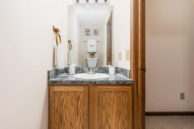 5839 Castleknock Rd, Dublin, OH 43016 - bathroom with vanity and baseboards