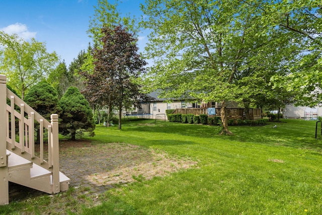 5839 Castleknock Rd, Dublin, OH 43016 - view of yard with a wooden deck