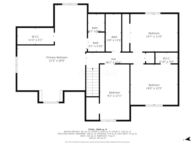4558 Crompton Dr, Columbus, OH 43220 - floor plan / room layout