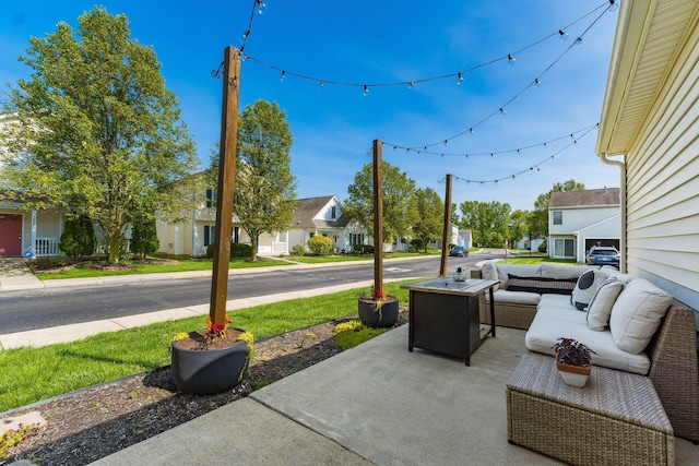 7765 Lantana Ave Unit 164, Blacklick, OH 43004 - view of patio with a residential view and an outdoor hangout area