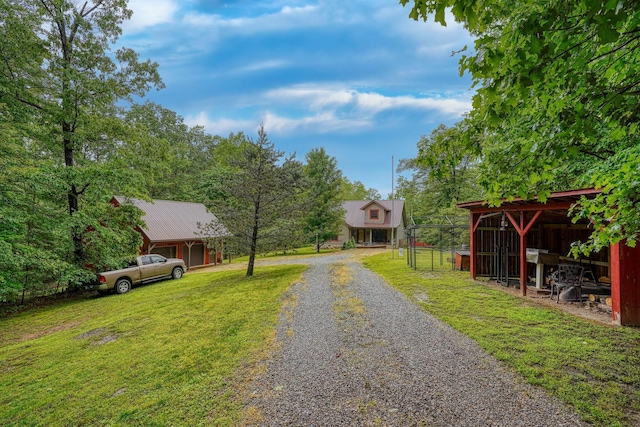 7 Whiskey Run Rd, Chillicothe, OH 45601 - view of dirt / gravel road with a pole building