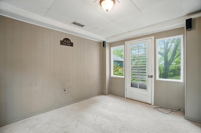 1875 King Ave, Columbus, OH 43212 - unfurnished room featuring carpet flooring and wooden walls