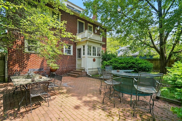 1875 King Ave, Columbus, OH 43212 - view of patio featuring a balcony and entry steps