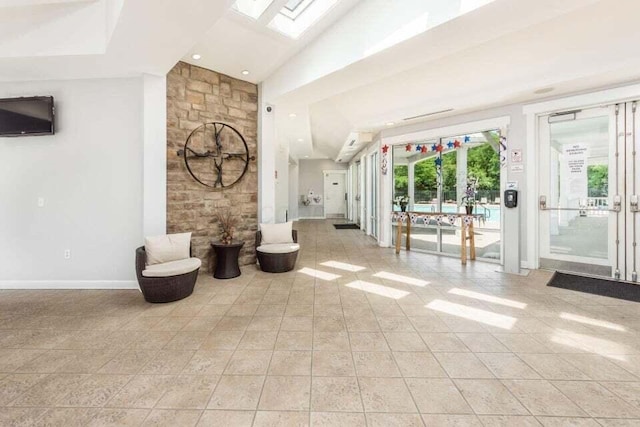2096 English Turn Dr, Grove City, OH 43123 - community lobby featuring high vaulted ceiling and recessed lighting