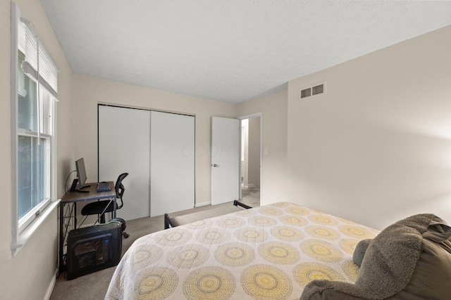 13682 Cobblestone Ln, Pickerington, OH 43147 - carpeted bedroom featuring multiple windows, baseboards, and a closet