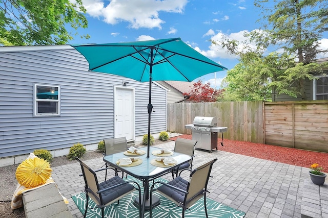 1450 Haines Ave, Columbus, OH 43212 - view of patio / terrace featuring a grill and outdoor dining space