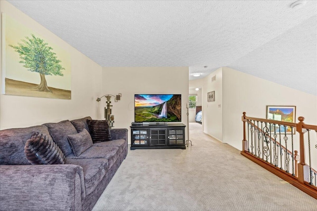 1205 Holton Rd, Grove City, OH 43123 - living area featuring a textured ceiling and carpet flooring