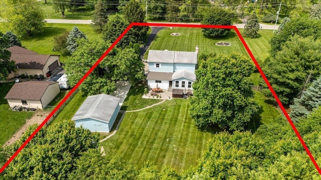 1205 Holton Rd, Grove City, OH 43123 - view of subject property with property parcel outlined
