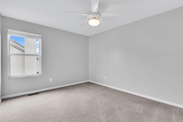 9302 Pimlico Pl, Pickerington, OH 43147 - empty room featuring carpet flooring, baseboards, and a ceiling fan