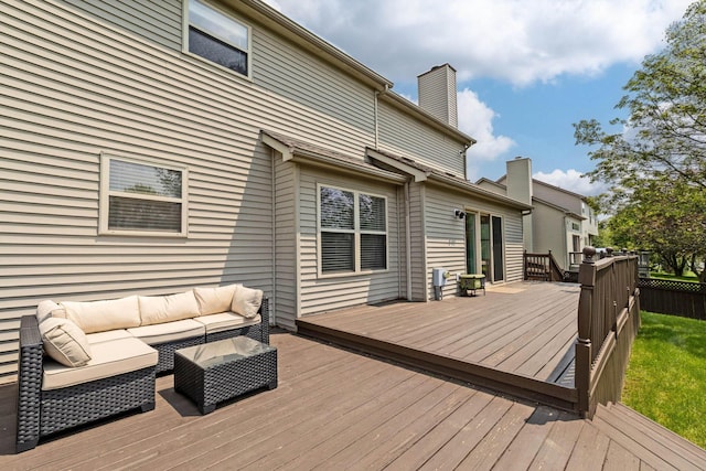 9302 Pimlico Pl, Pickerington, OH 43147 - wooden terrace featuring an outdoor living space