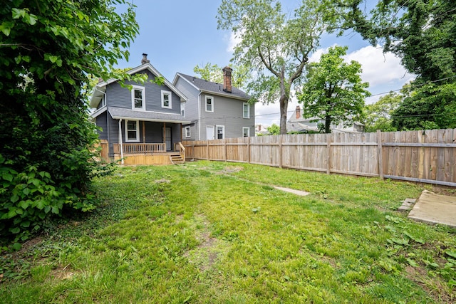 452 N Ohio Ave, Columbus, OH 43203 - rear view of property with covered porch