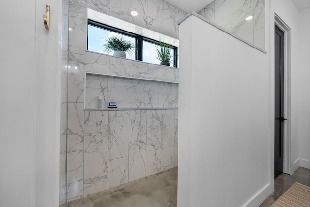 3226 Bean Oller Rd, Delaware, OH 43015 - bathroom with a marble finish shower